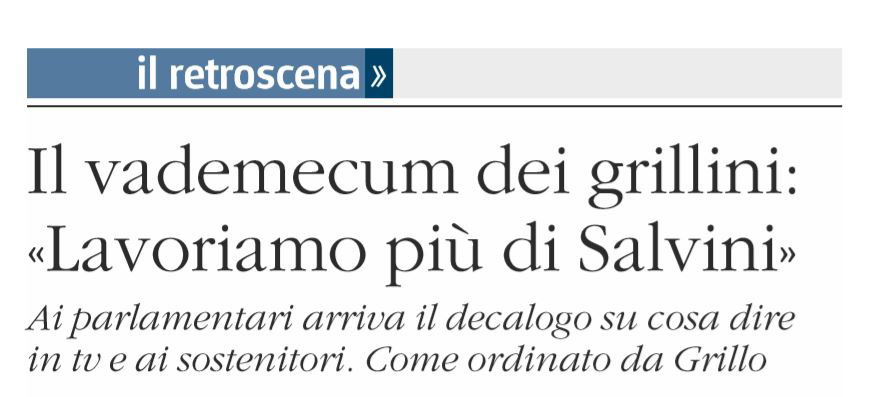 Il vademecum dei grillini per la tv article-post