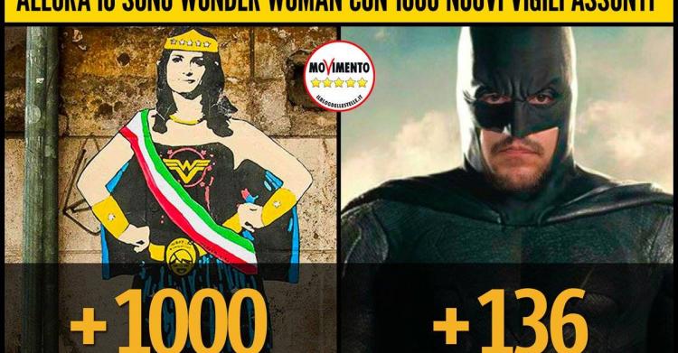 virginia raggi wonder woman