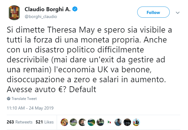 Claudio Borghi ha scoperto il rischio di uscire dall’euro article-post