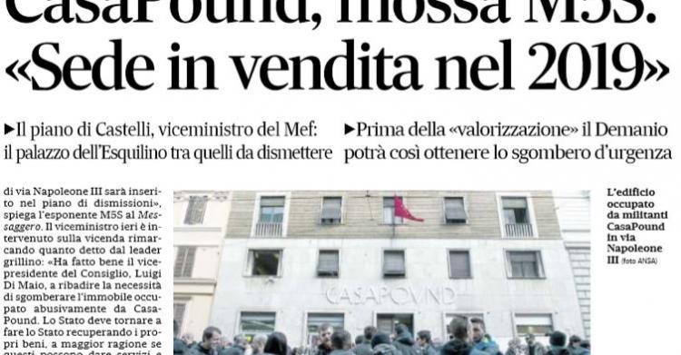 casapound sede in vendita 2019