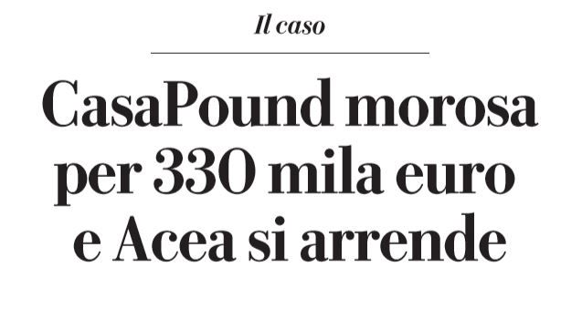 casapound via napoleone III 300mila euro
