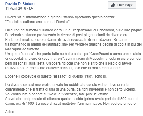 di stefano raid romics casapound - 1