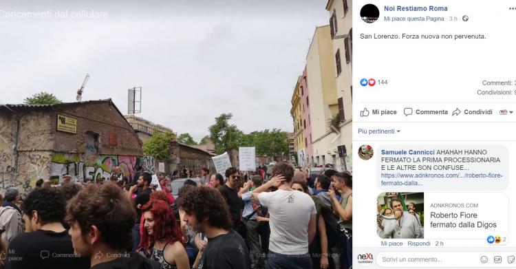 forza nuova san lorenzo