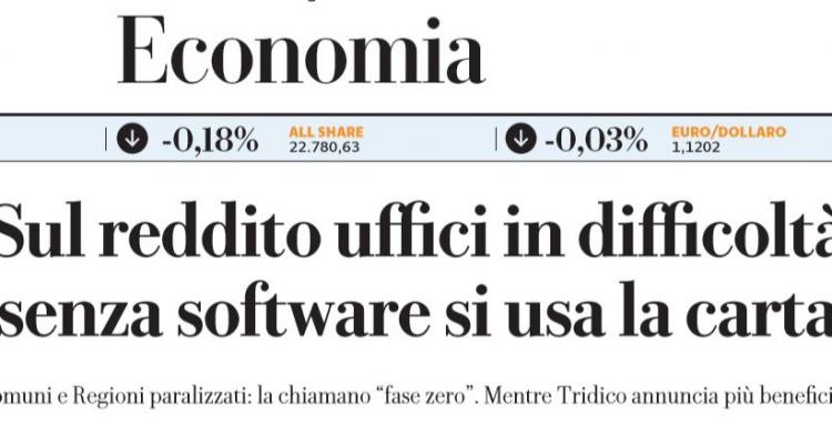 Il Reddito Di Cittadinanza Funziona A Manovella