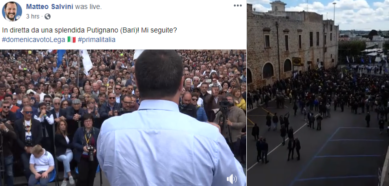 I contestatori di Putignano secondo Salvini e secondo la realtà article-post