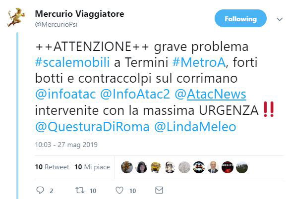 Le scale mobili che ballano alla metro A Termini article-post
