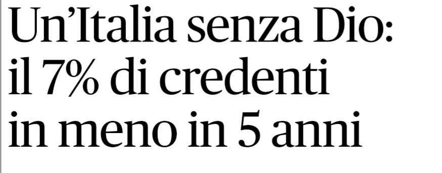 sondaggio uaar doxa credenti 1