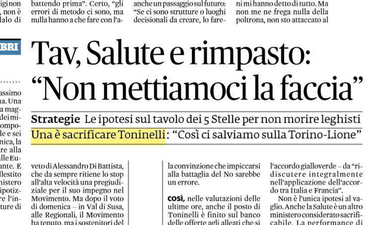 toninelli sacrificare