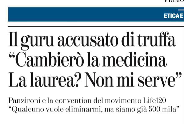 Adriano Panzironi e la laurea in medicina che non serve article-post