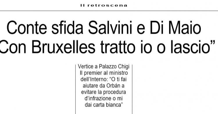 conte vertice salvini di maio