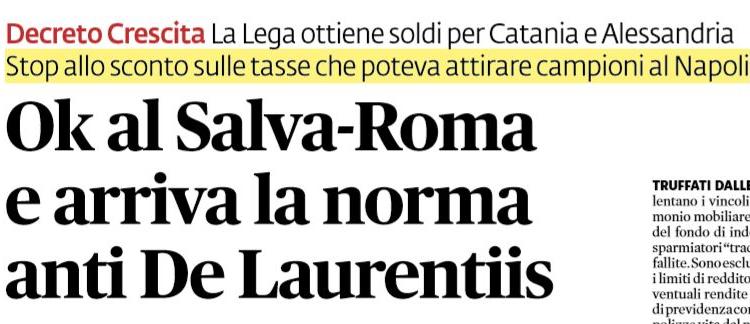 de laurentiis napoli legge