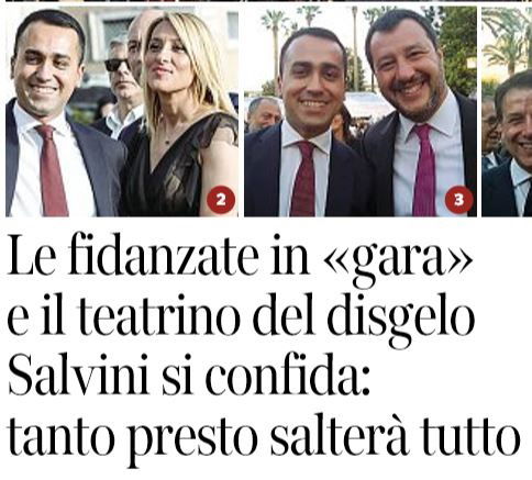 fidanzate salvini di maio