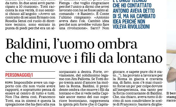 Franco Baldini: l’uomo che ha cacciato Totti dalla Roma article-post