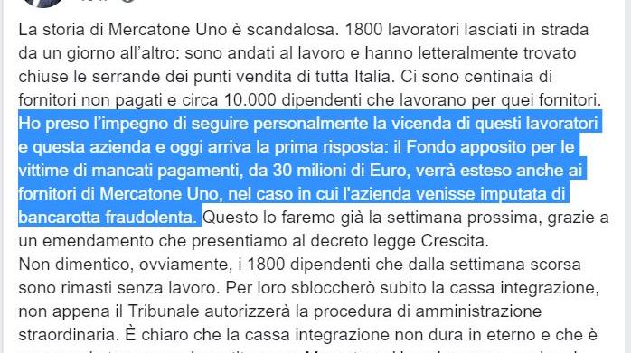luigi di maio mercatone uno