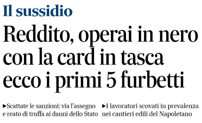Gli operai in nero con il reddito di cittadinanza article-post