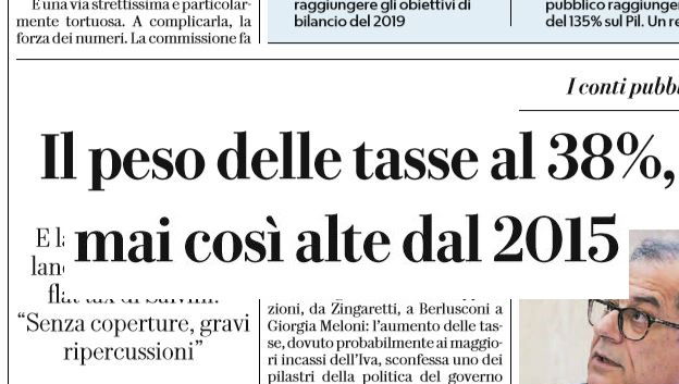 La pressione fiscale al 38% mentre Salvini & Di Maio giocano con le barchette article-post