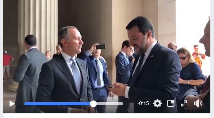 salvini ambasciatore scalinata rocky