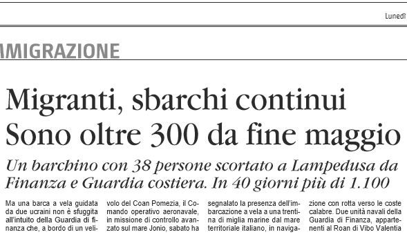 Gli sbarchi fantasma dei migranti sotto il naso di Salvini preview