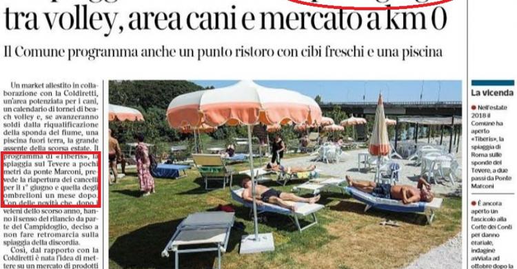 Tiberis Ma La Spiaggia Sul Tevere Non Doveva Riaprire Il