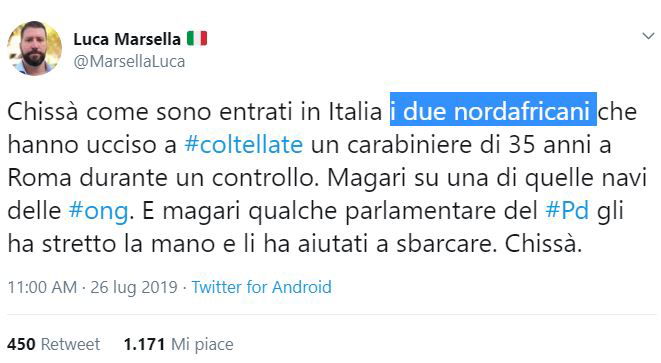 carabiniere ucciso casapound