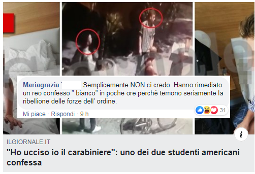 carabiniere ucciso sovranisti cop