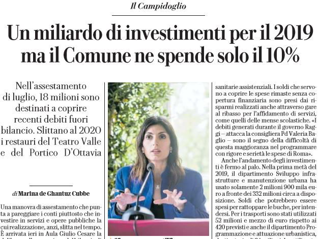 Così il Comune di Roma “dimentica” di investire un miliardo di euro article-post