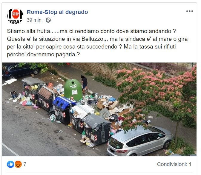 emergenza monnezza strade di roma 2