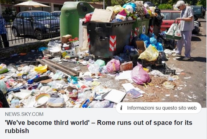 emergenza monnezza strade di roma 3