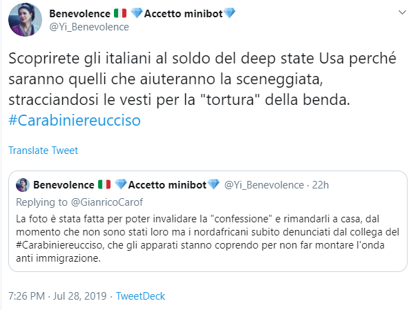 Il false flag degli americani “incastrati” per l’omicidio di Mario Cerciello Rega preview