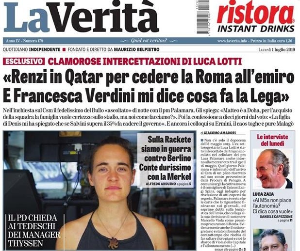 L'intercettazione di Lotti su Renzi che vende la A.S. Roma all'emiro del  Qatar