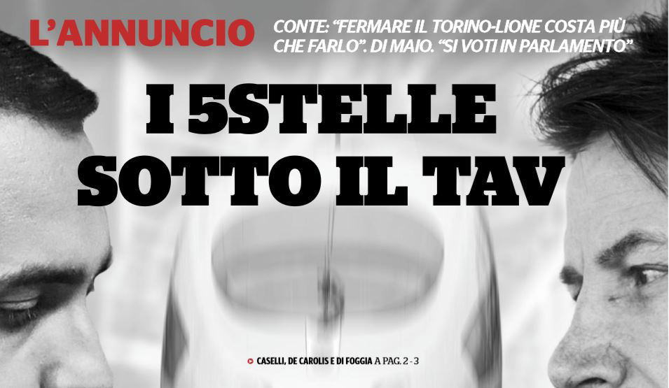 marco travaglio m5s tav