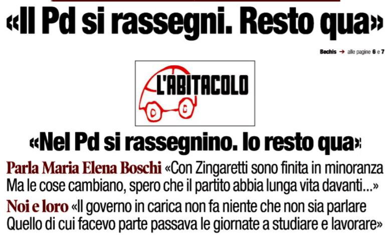 L’intervista di Maria Elena Boschi al Tempo article-post