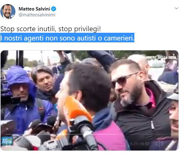 matteo salvini poliziotti carabinieri