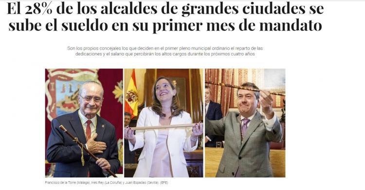 spagna sindaci stipendio