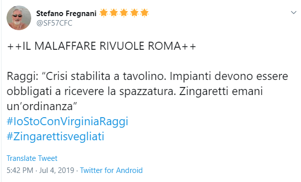 virginia raggi malaffare roma twitter - 7