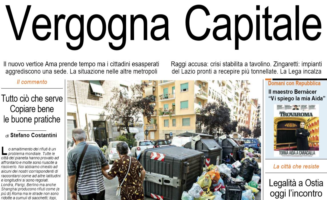 virginia raggi natale monnezza