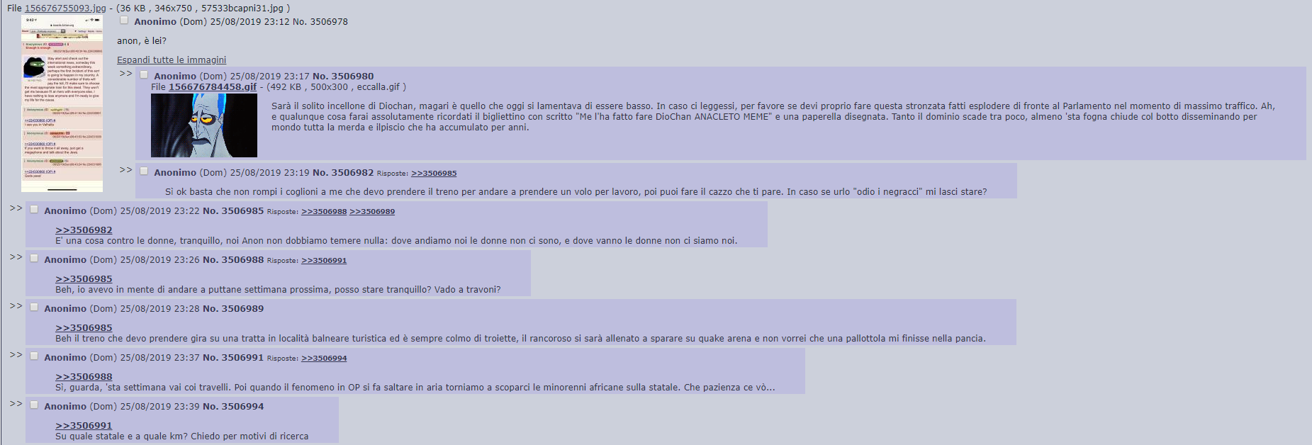 4chan anon italia minacce terrorismo attacco - 3
