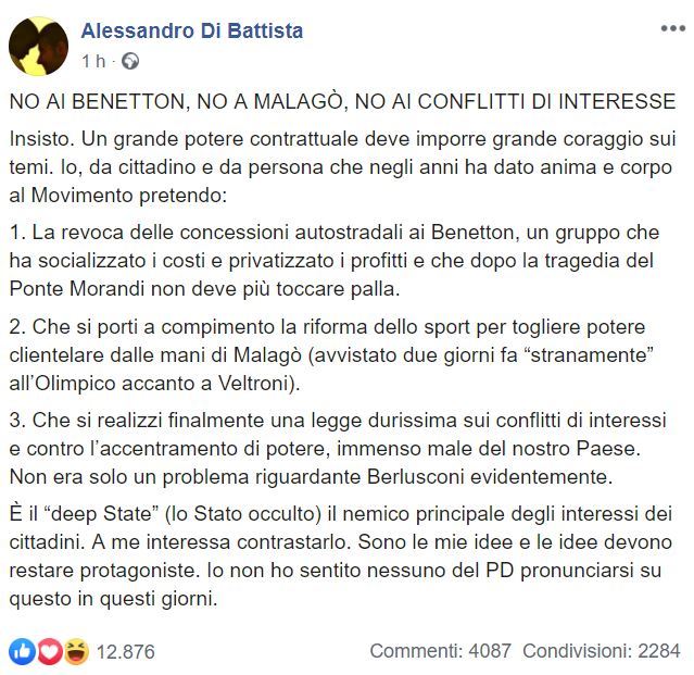 Volano schiaffi nel MoVimento 5 Stelle article-post