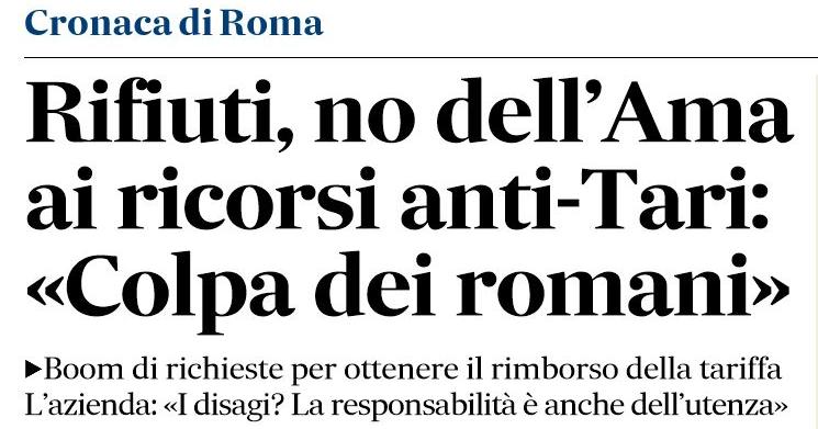 ama romani rifiuti