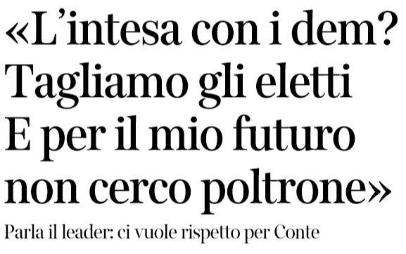 L’intervista di Di Maio che apre al PD e chiude alla Lega article-post
