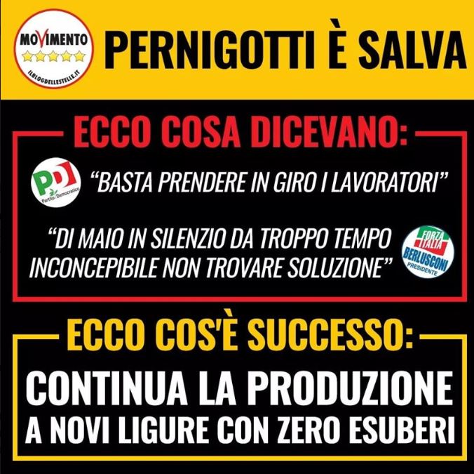 Pernigotti, salta il salvataggio annunciato da Di Maio article-post