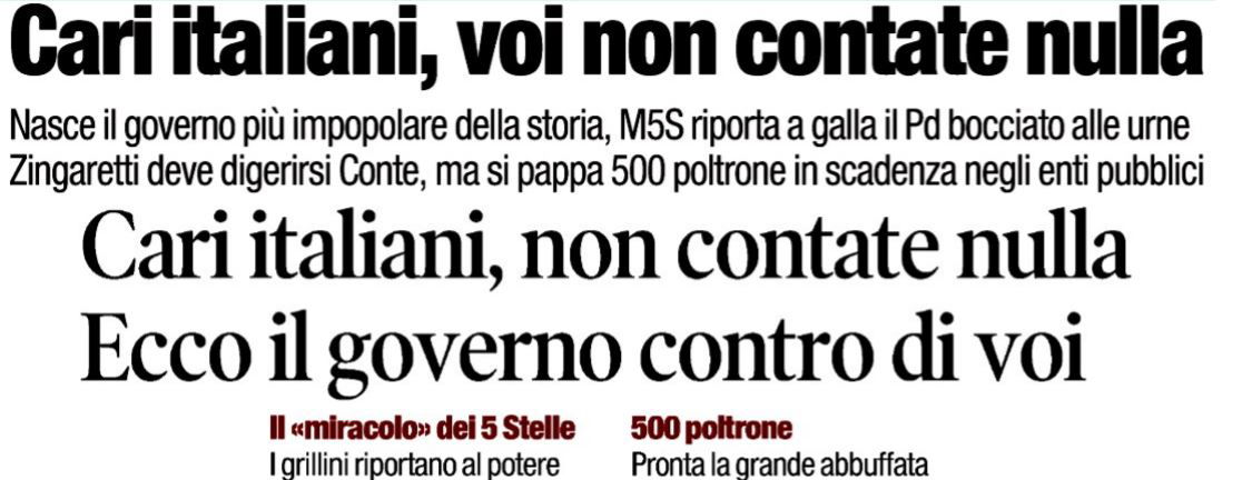 franco bechis governo pd-m5s