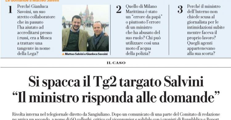 gennaro sangiuliano tg2 salvini
