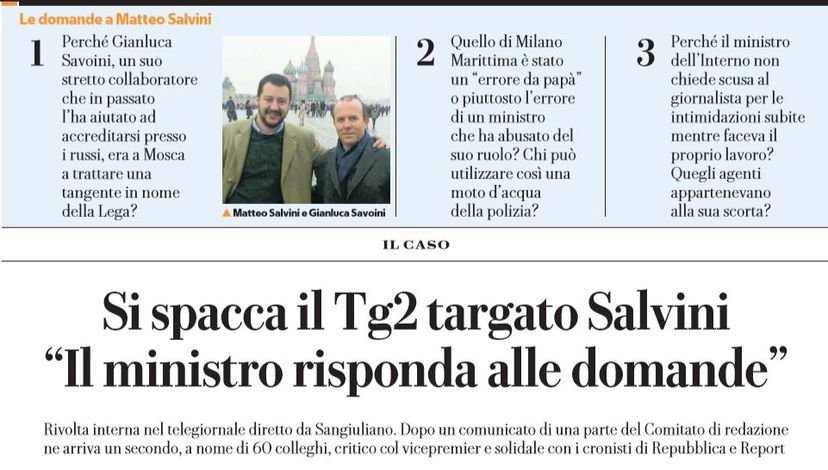 La rivolta contro Sangiuliano nel Tg2 targato Salvini article-post