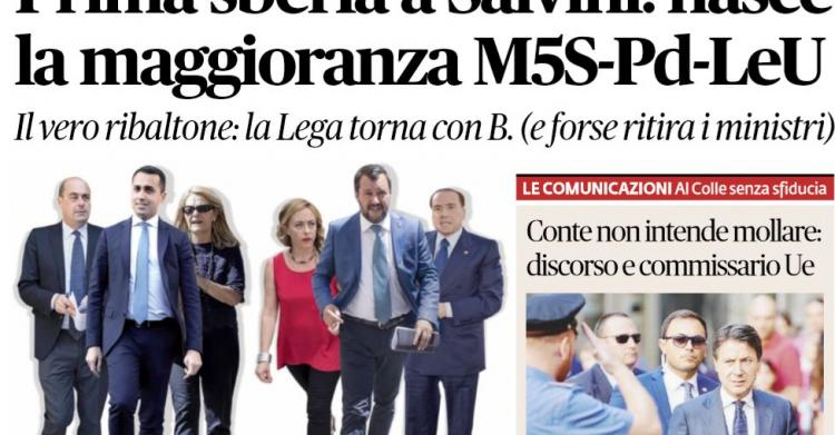 marco travaglio m5s pd leu