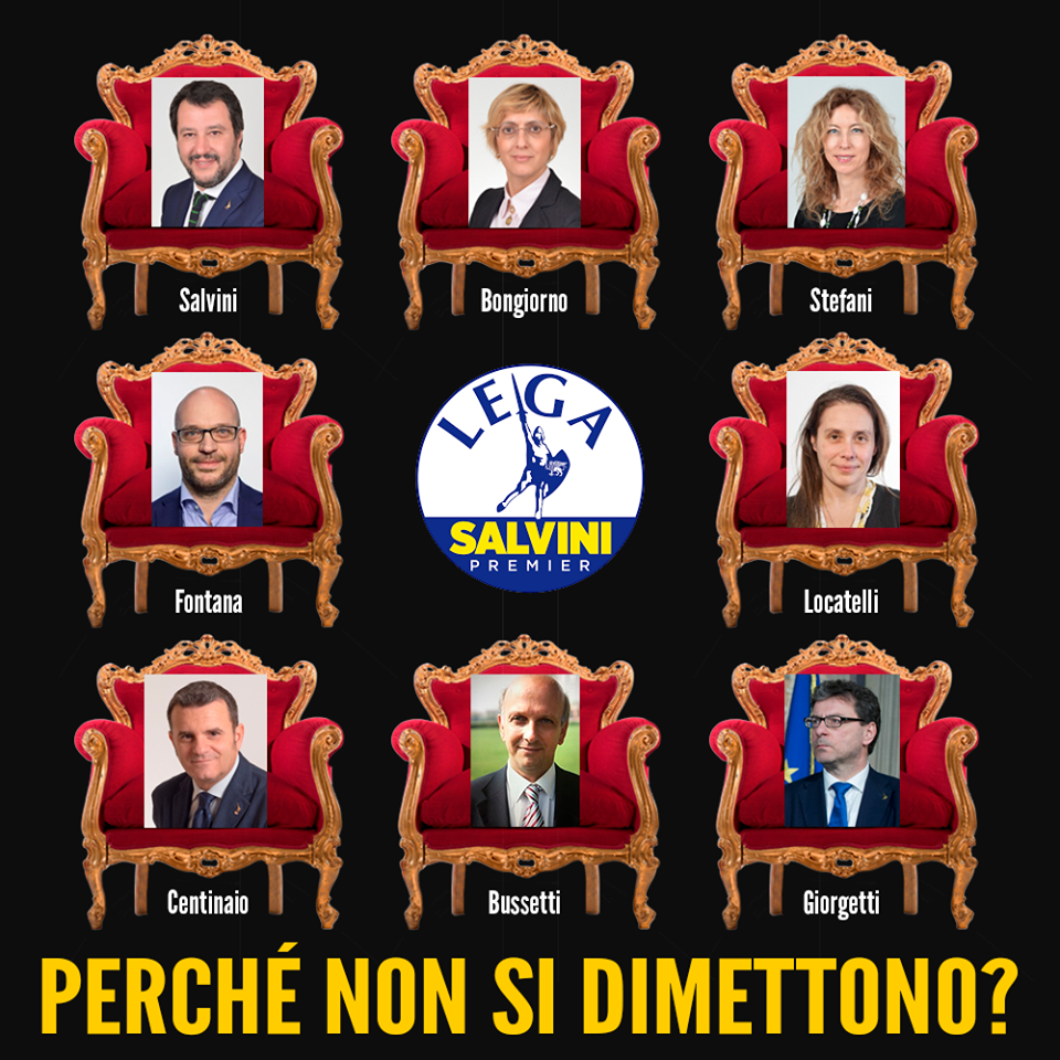Il M5S chiede le dimissioni dei ministri della Lega article-post