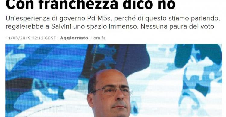 nicola zingaretti senzadime