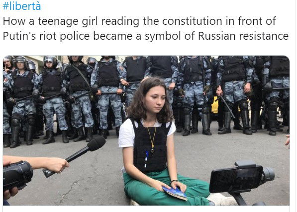 olga manifestazione mosca