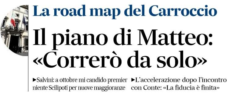 piano di salvini andare da solo elezioni