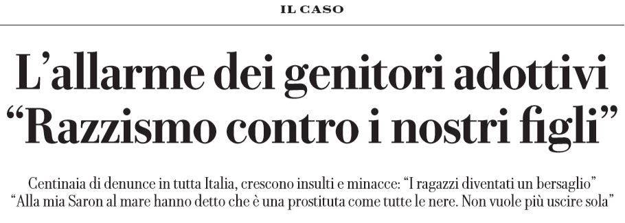 Il razzismo contro i figli adottivi di colore in Italia article-post